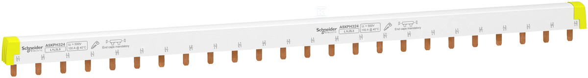 Tűsín A9XPH324 100A 3 pólusú 24 modul - A9XPH324