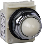 Spia luminosa T\K, LED, bianca, 120V, 30 mm