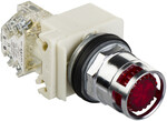 Przycisk podświetlany czerwony LED, 24/48V AC/DC, BA9s, 1C/O, O30 Harmony 9001K