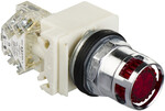 Przycisk podświetlany czerwony LED, 24/48V AC/DC, 10A, BA9s, 1C/O, O30 Harmony 9001K