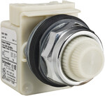 Dioda sygnalizacyjna LED biała, 110/120V AC, BA9s, O30