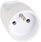 Portable, single socket with earthing, white