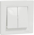 Double stair connector, white ASFORA