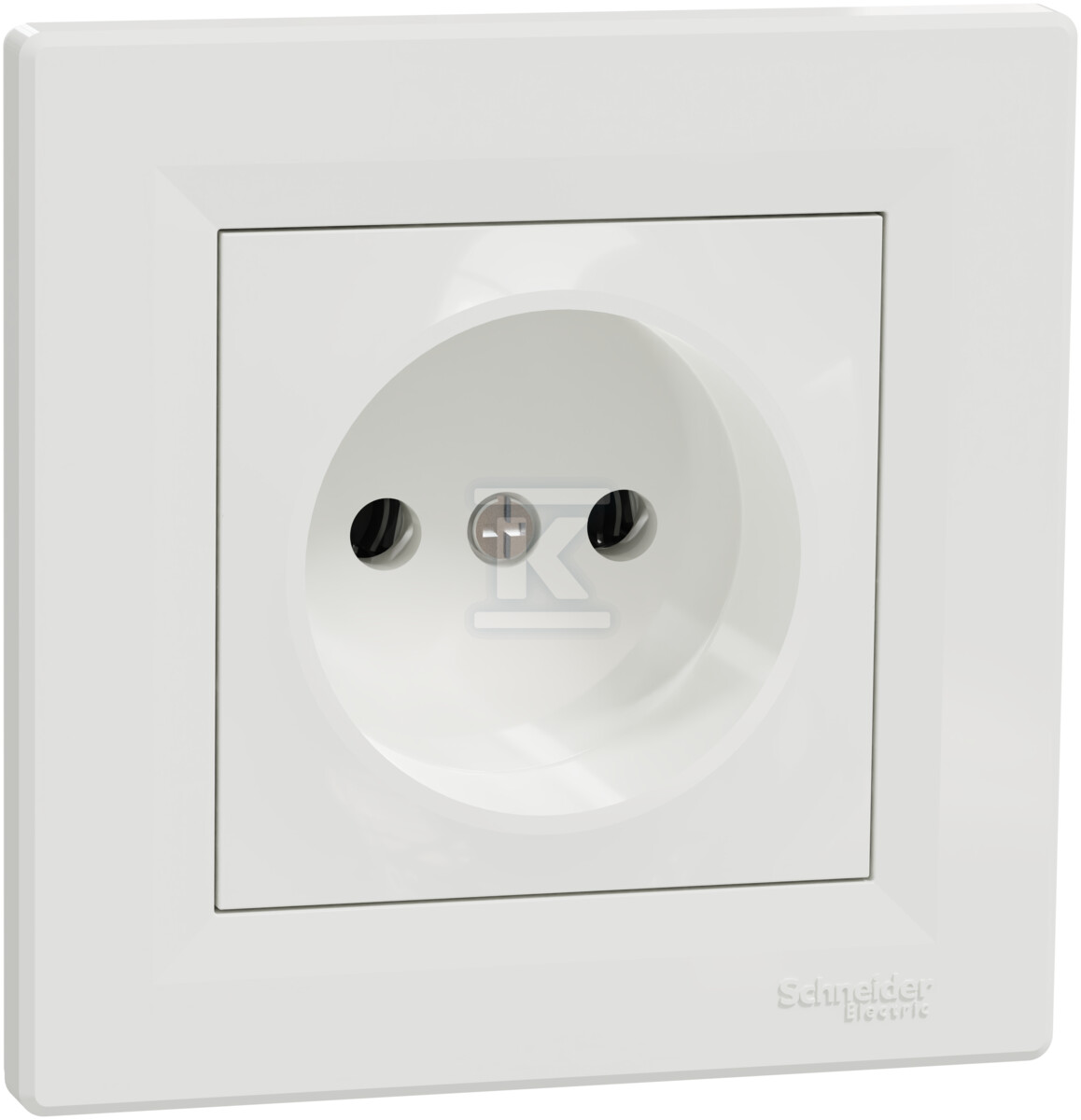 Single socket without grounding, white - EPH3000121