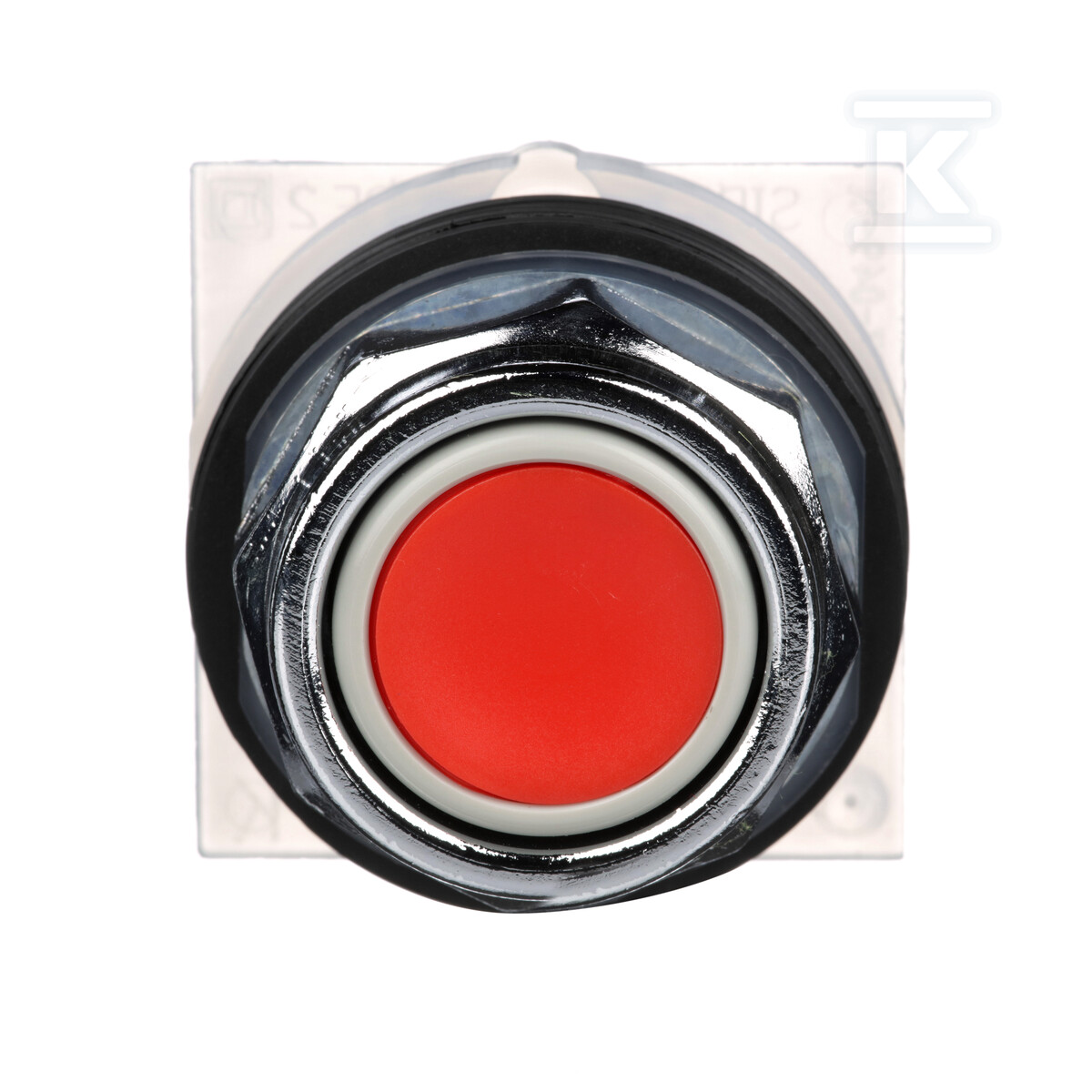 Przycisk kryty, O30, czerwony, 2 - 9001KR1R