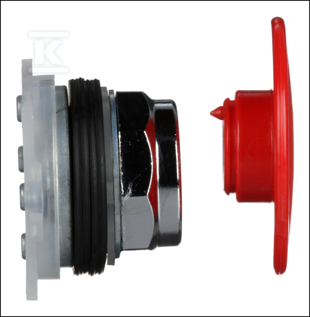 Przycisk grzybkowy, O57, czerwony, 2 - 9001KR5R