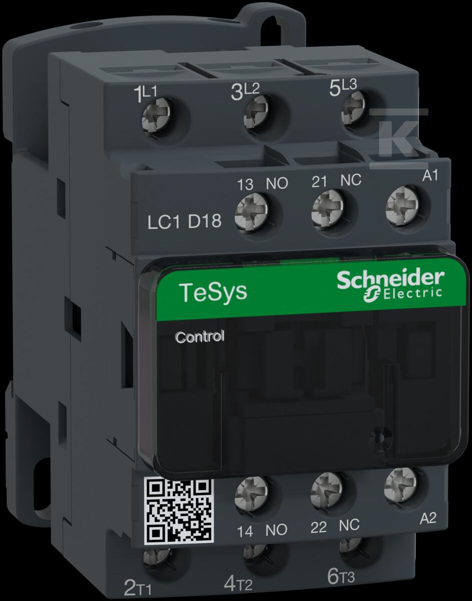 TeSys D AC3 Power Contactor 32A 4P 1NO - LC1D18B7