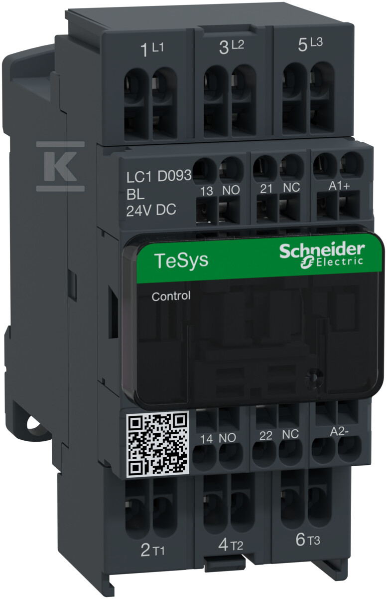 Контактор TeSys D AC3 9A 3P 1NO 1NC - LC1D093BL