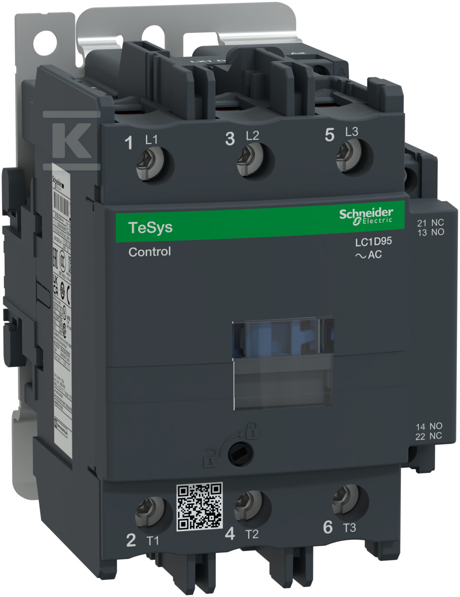 TeSys D Power Contactor AC3 95A 3P 1NO - LC1D95B7