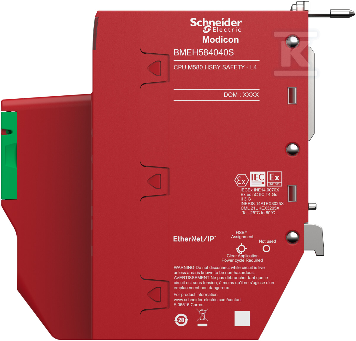 Redundantny moduł procesora HSBY Safety - BMEH584040S