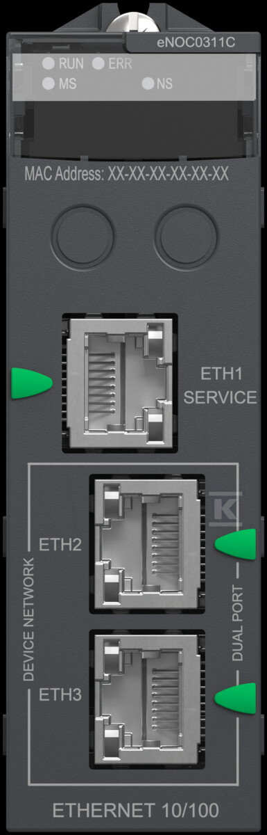 Moduł komunikacyjny Ethernet, 3 porty - BMENOC0311C