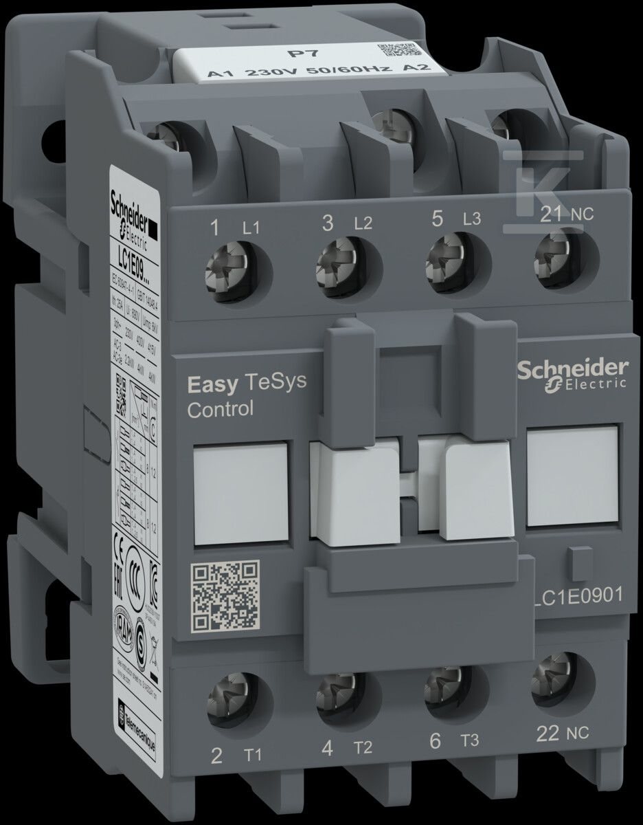 Power contactor, Easy TeSys Control, - LC1E0901P7