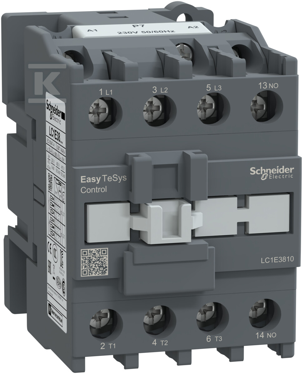 Power contactor, Easy TeSys Control, - LC1E3810P7