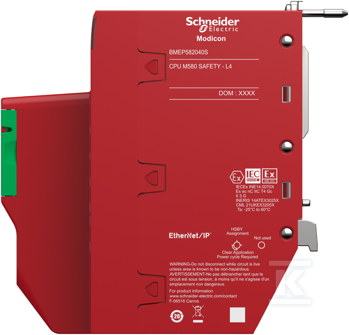 Moduł procesora Safety SIL3, poziom 2, - BMEP582040S