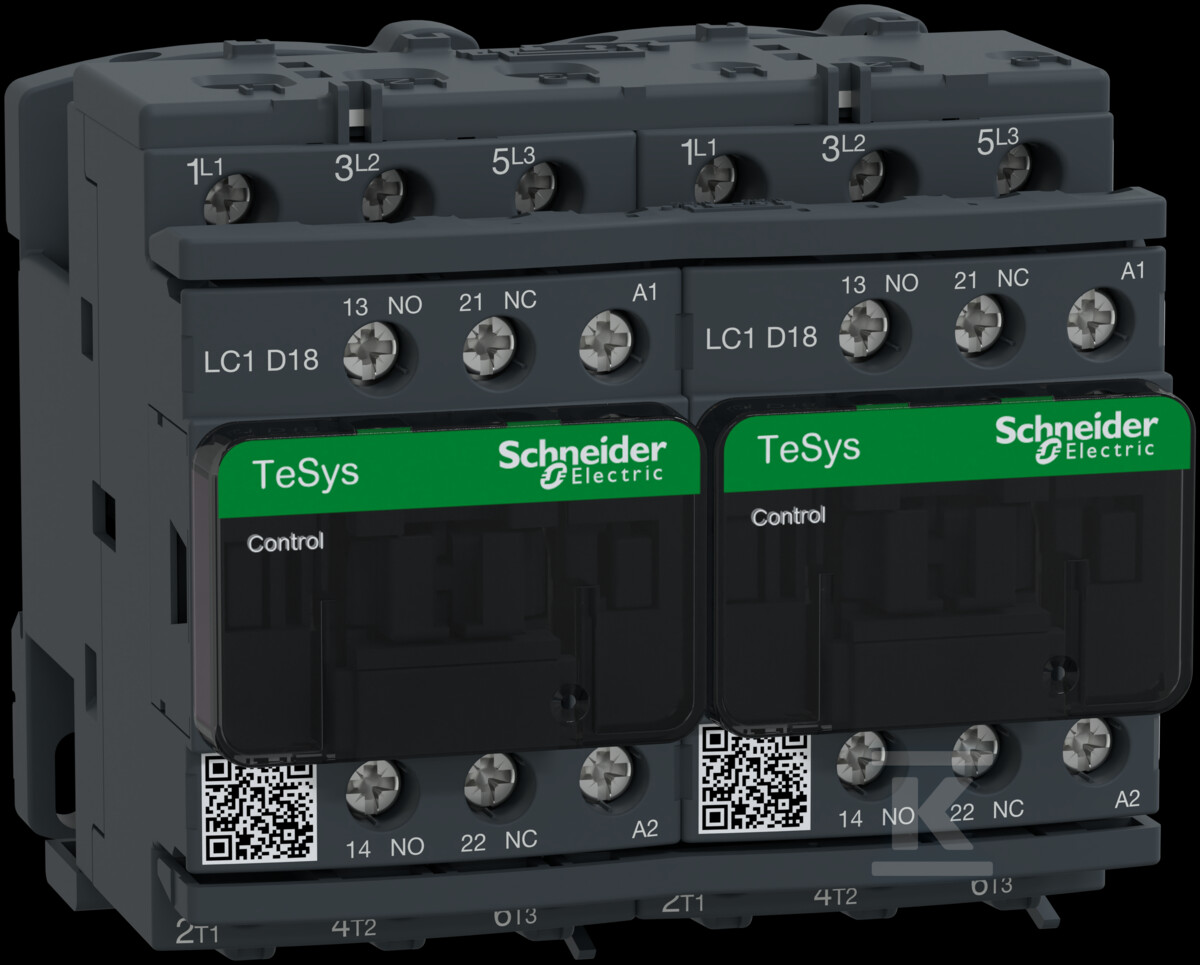 Повертальний пристрій TeSys Deca, AC3, - LC2D18P7