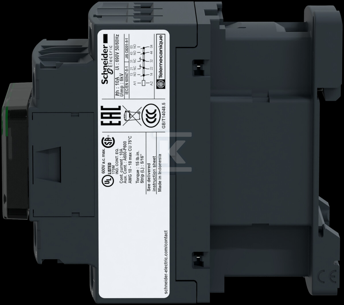 Circuit contactor, auxiliary, - CAD32E7