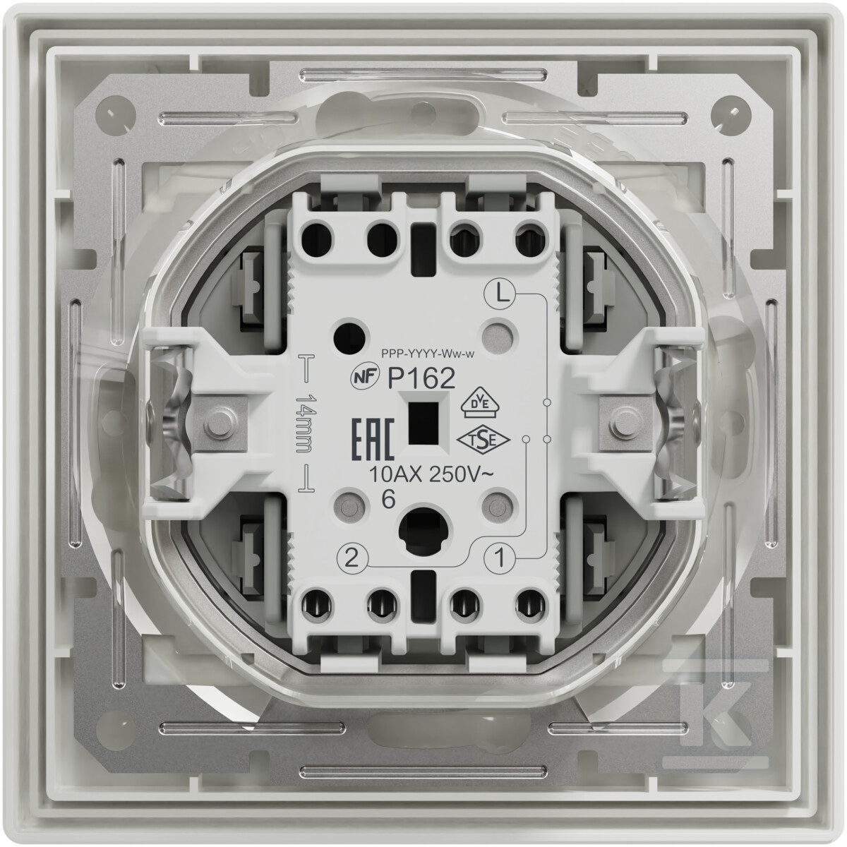 Comutator scara IP44, alb ASFORA - EPH0400421