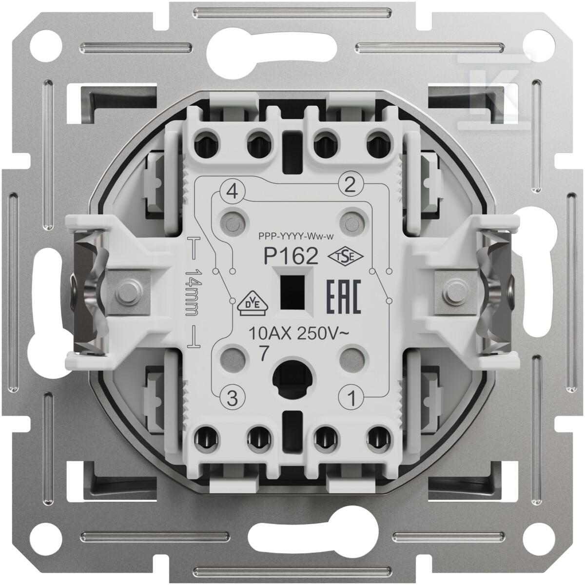 Łącznik krzyżowy bez ramki, aluminium - EPH0500161
