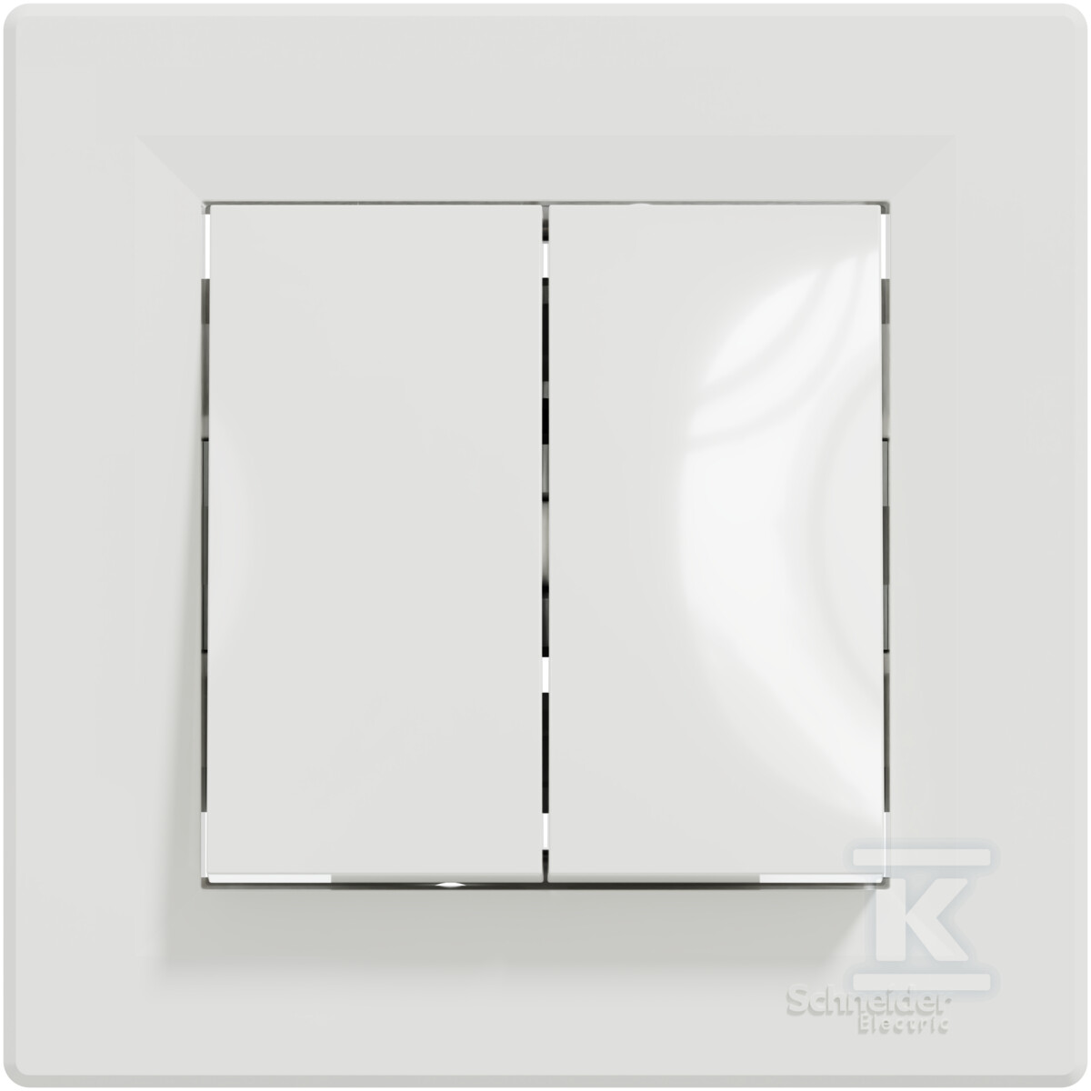 ASFORA double push button white - EPH1100121