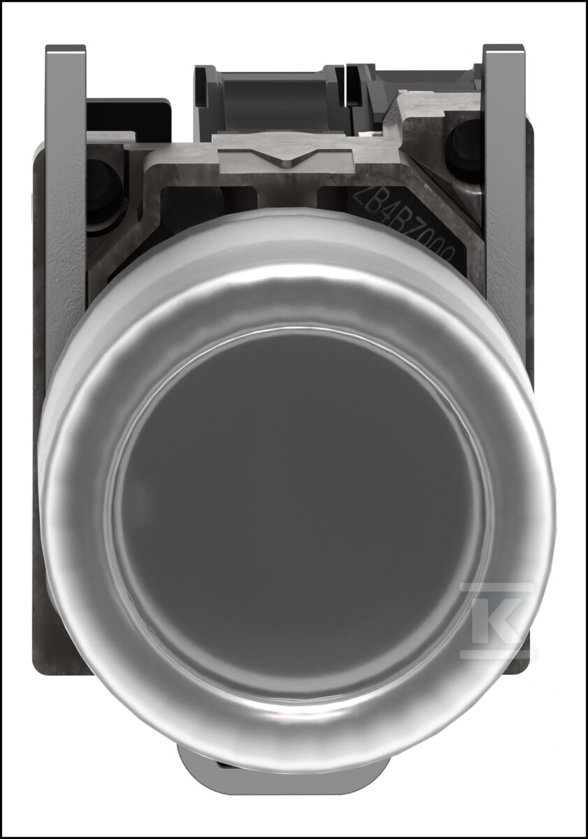 White hooded button without LED 22-24V - XB4BP183B5EX
