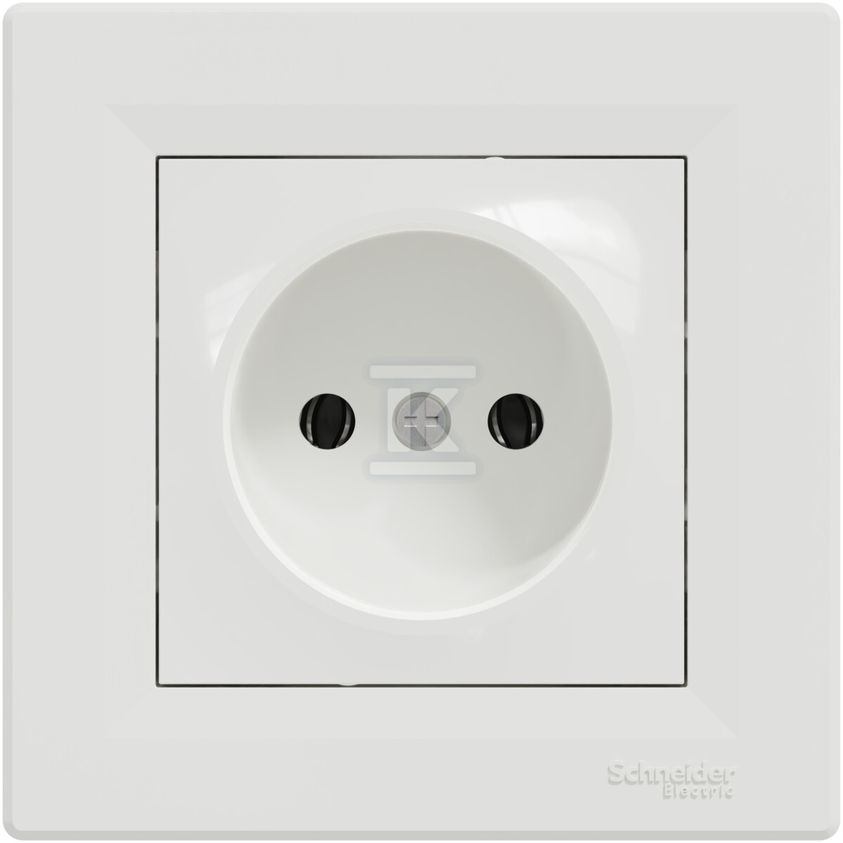 Single socket without grounding, white - EPH3000121