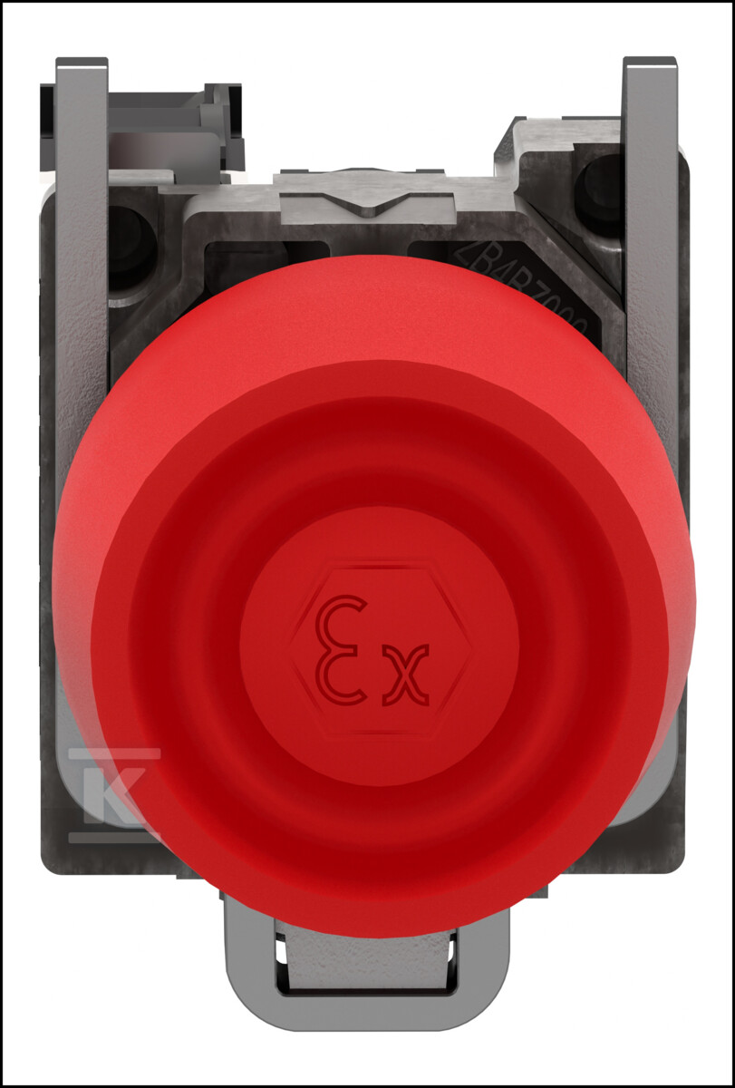 Hooded button, red, metal return - XB4BPS42EX