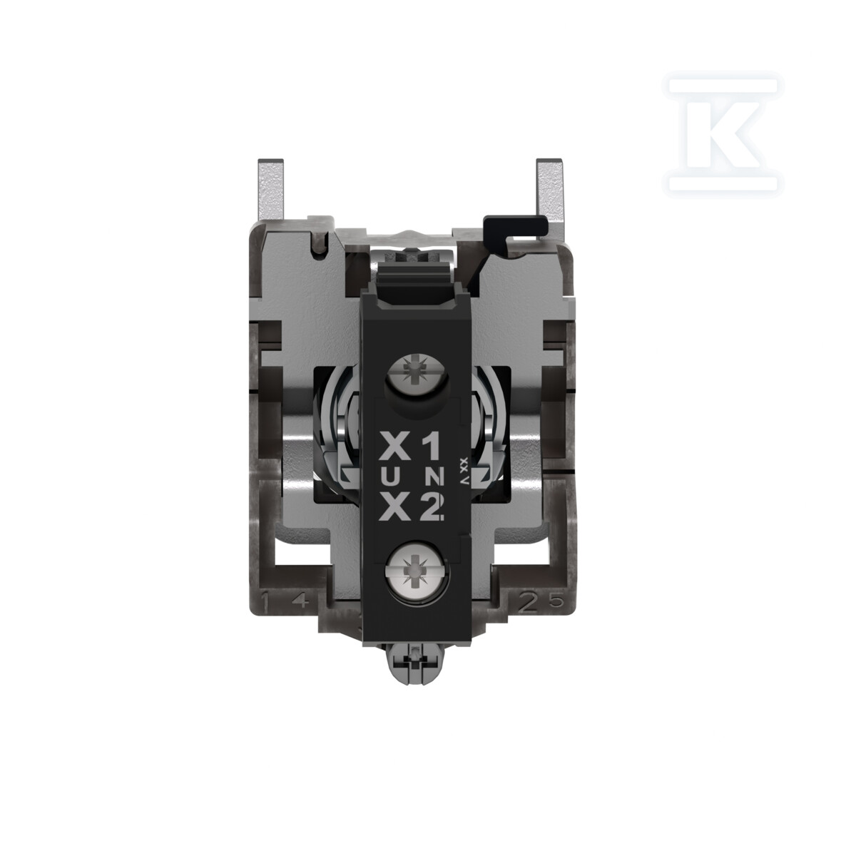 Signálna lampa biela LED 24V kovová - XB4BVB1EX