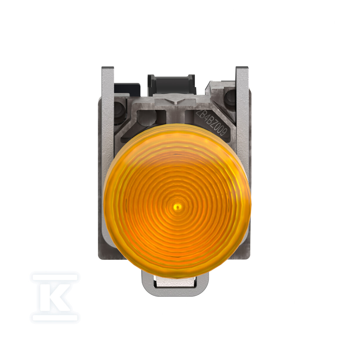 Yellow LED 24V metal signal lamp - XB4BVB5EX