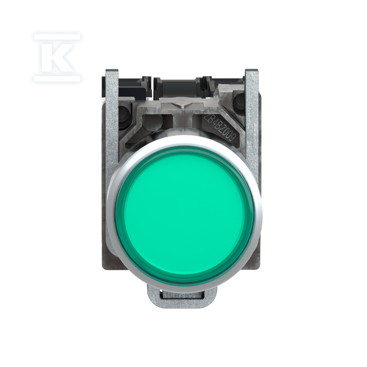 Przycisk płaski zielony LED 110/120V - XB4BW33G5