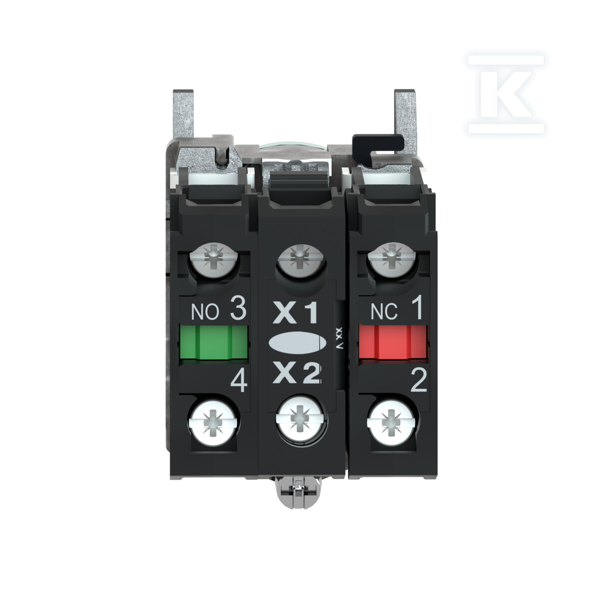 Przycisk płaski zielony LED 110/120V - XB4BW33G5