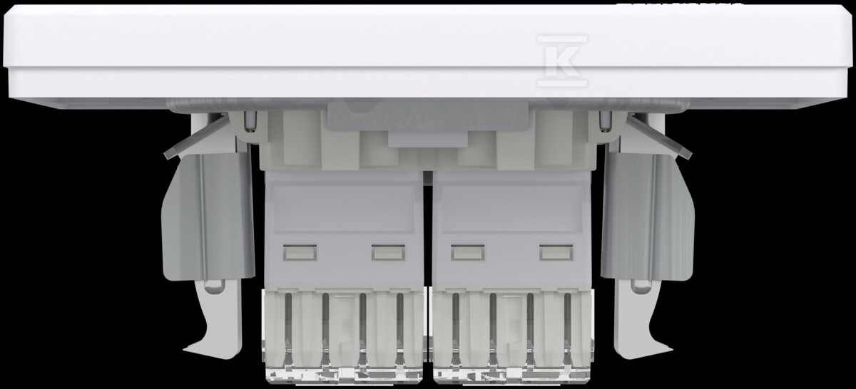 Dvojitá počítačová zásuvka kat.6, biela - EPH4800121