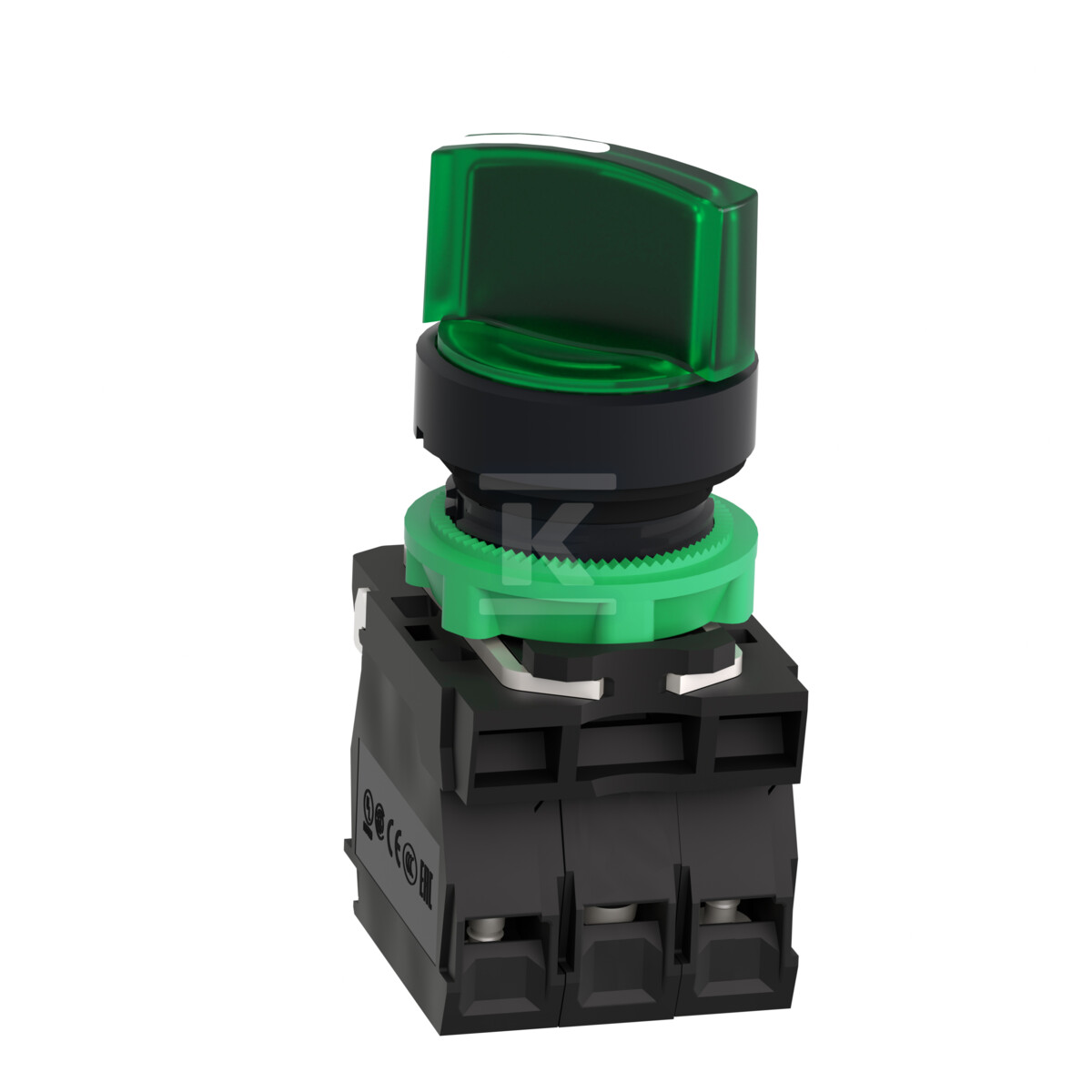 Interrupteur 2 positions vert LED 24V - XB5AK123B5