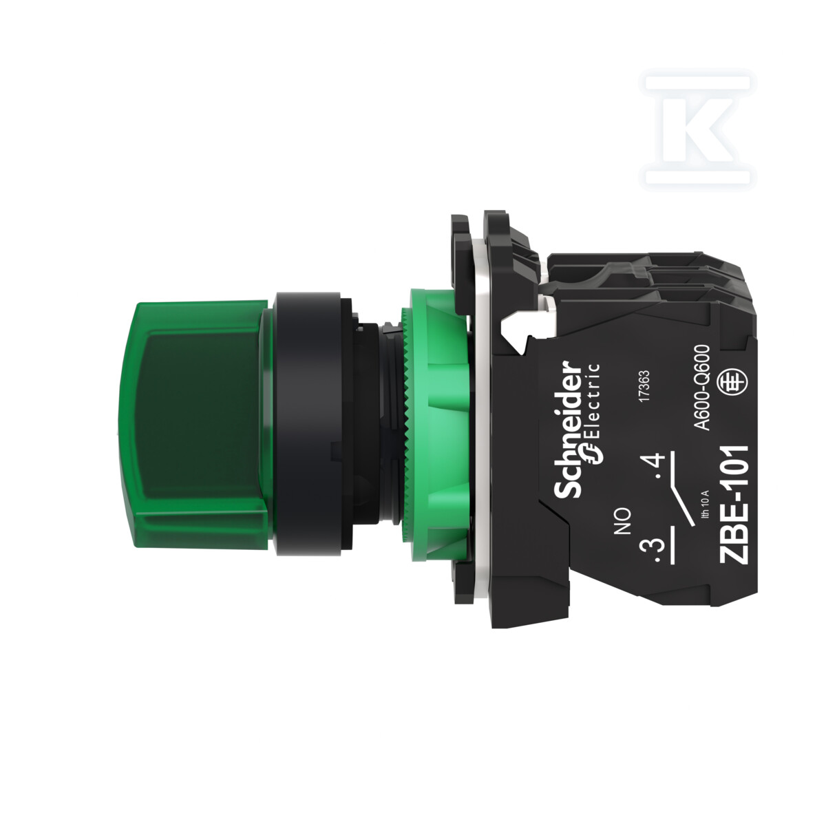 Interrupteur 2 positions vert LED 24V - XB5AK123B5