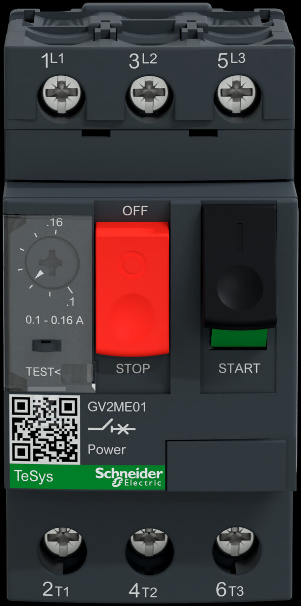 Motor circuit breaker GV2ME push-button - GV2ME01