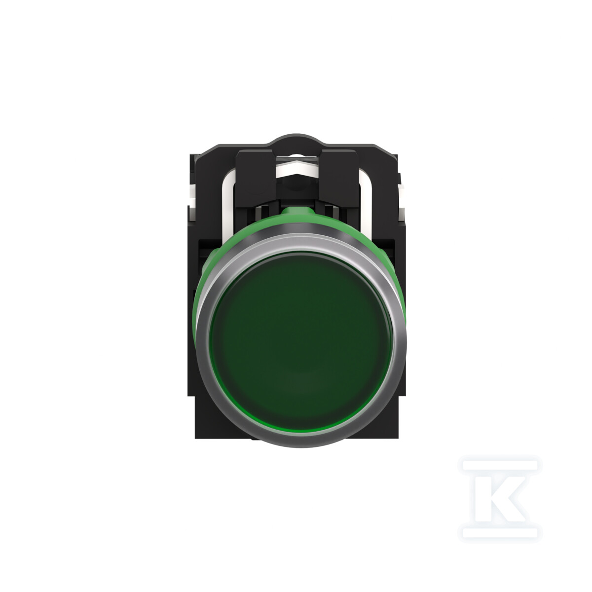 Przycisk płaski zielony LED 110/120V - XB5AW33G5