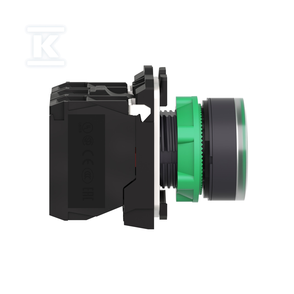 Przycisk płaski zielony LED 110/120V - XB5AW33G5