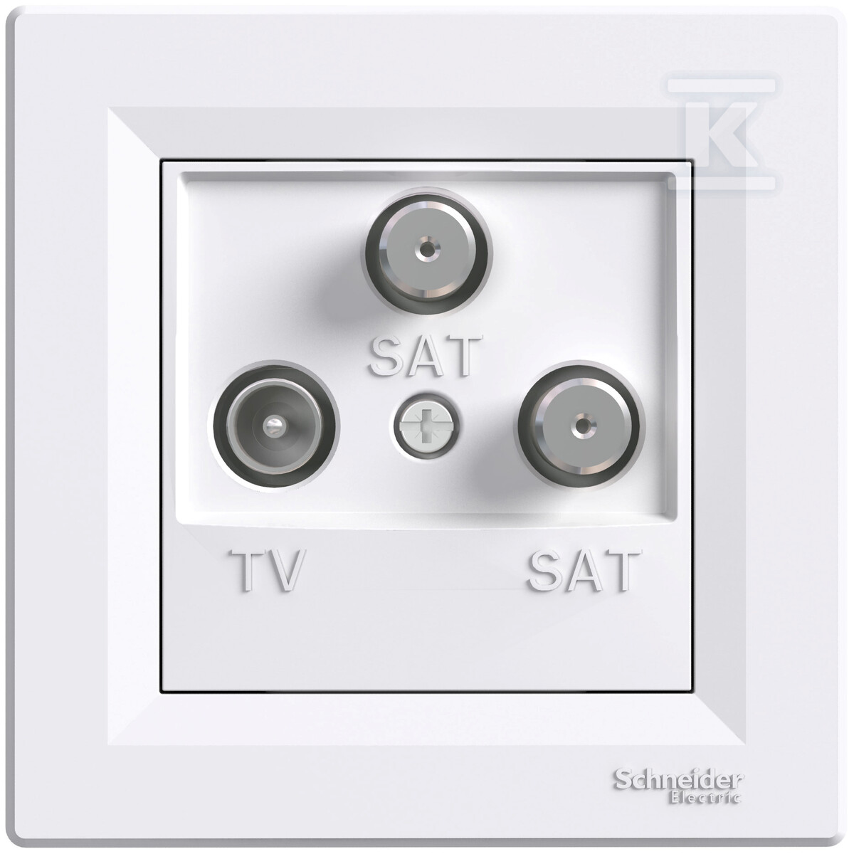 1dB terminal TV-SAT-SAT socket, white - EPH3600121