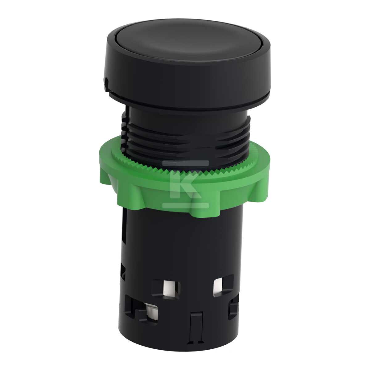 Automatic reset button NO+NC black - XB7NA25