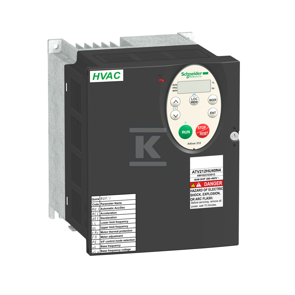 Altivar 212 HVAC 3 ~ 400VAC 3.0kW IP21 - ATV212HU30N4