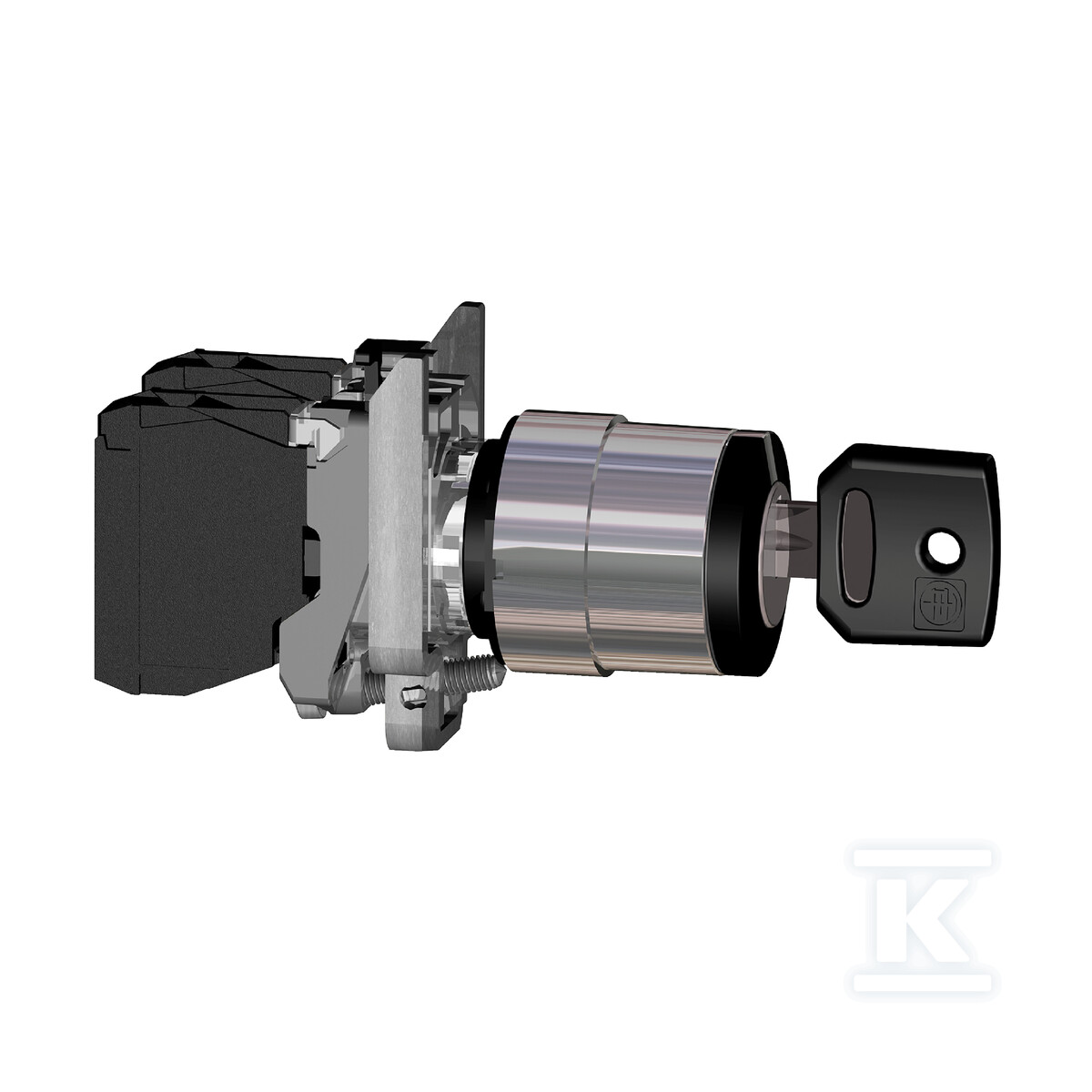 Interruptor 2 posições preto com chave - XB4BG21EX