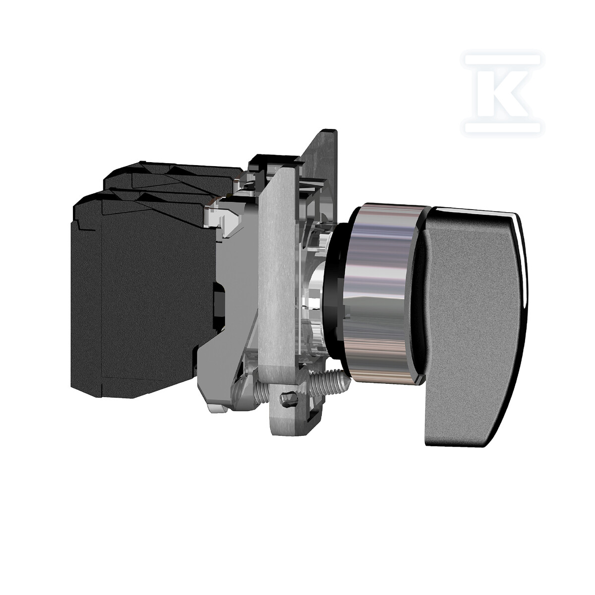 2-position switch black long feather - XB4BJ21EX