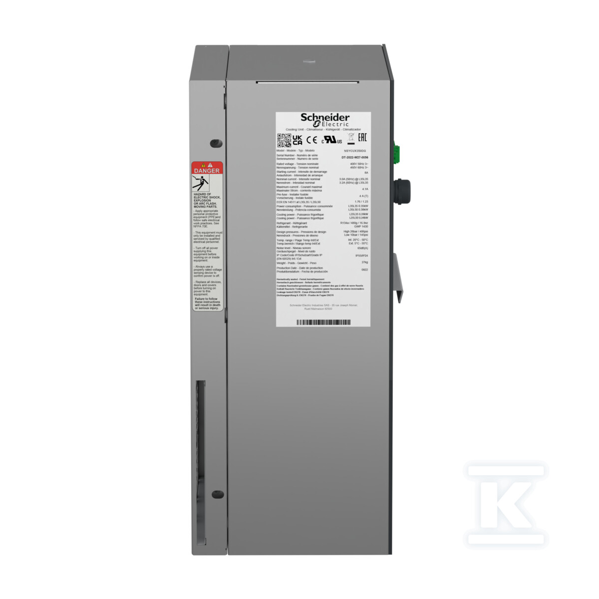 Klimatyzator boczny, Climasys CU, Stal - NSYCUX350DG