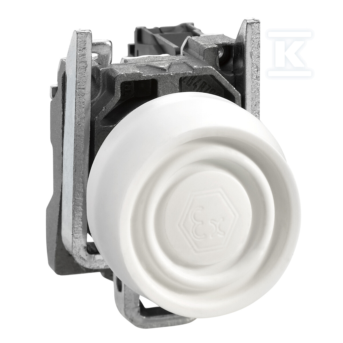 Hooded button, white, return-return - XB4BPS11EX