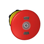 Botão de segurança 22 vermelho LED redondo plástico
