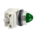Dioda sygnalizacyjna LED zielona, 120V AC/DC, BA9s, O30