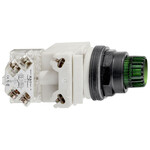 Przycisk zielony samopowrotny, Harmony 9001K, LED 120V AC/DC 1 C/O plastikowy ośmiokątny