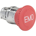 Cabeça do botão para parada de emergência, Giro, Vermelho, 40 mm, EMO, Metal