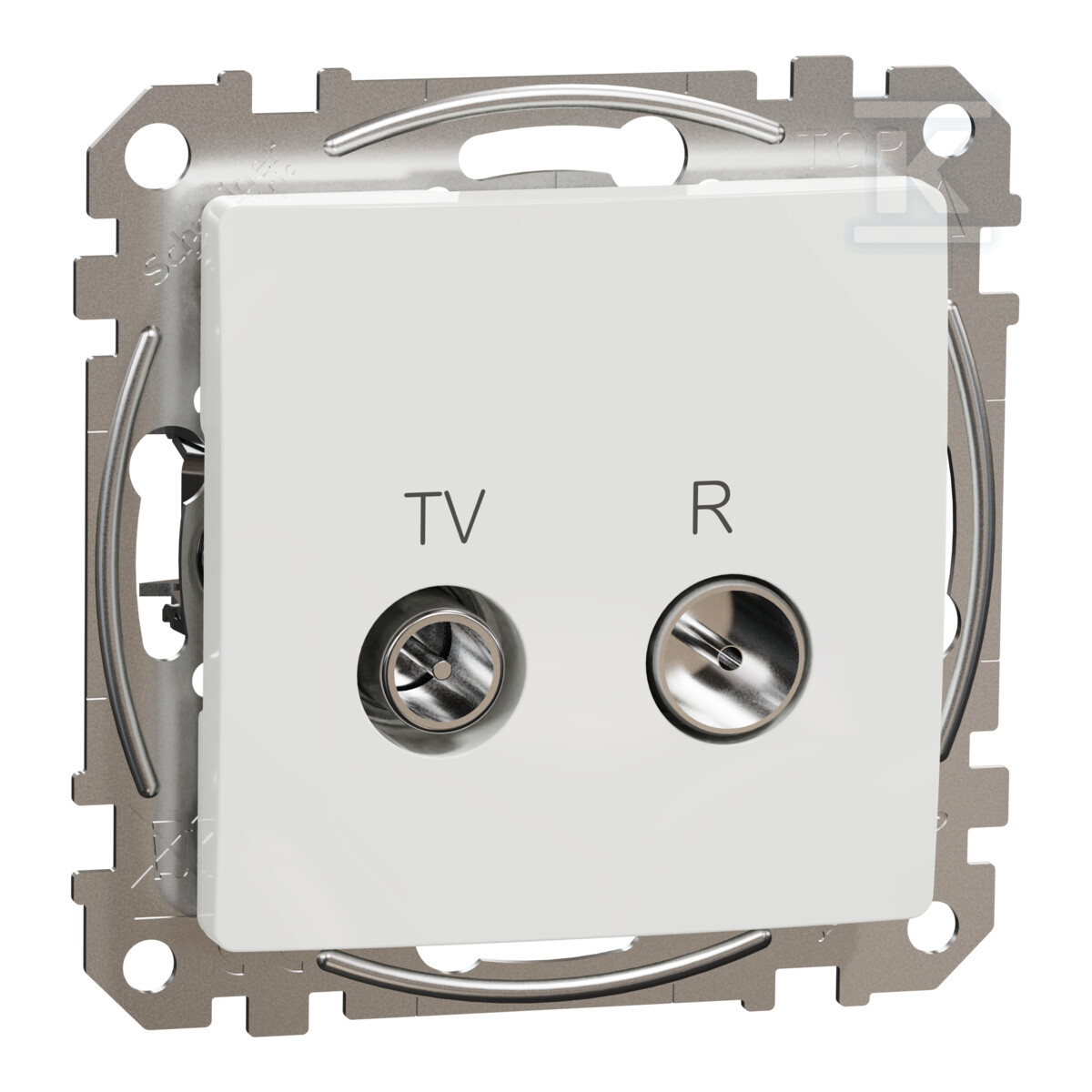 R/TV pass-through socket (10dB), white - SDD111478R