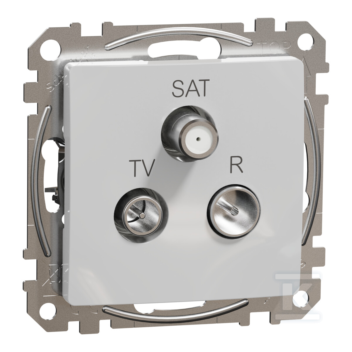 R/TV/SAT mufă trecere (7dB), aluminiu - SDD113484