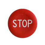 Peça para botão "STOP" Fi22, vermelho